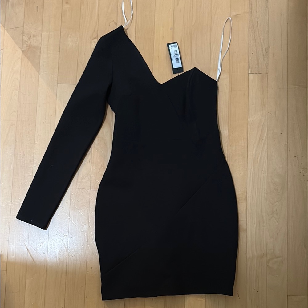 NWT Black One-Shoulder Dress Lulus size s
